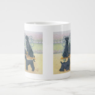 Taza De Café Grande Un asiento en el parque