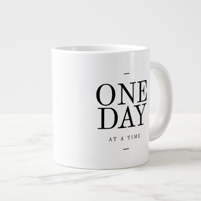 Taza De Café Grande Un negro blanco inspirador de la cita de la (Derecha)