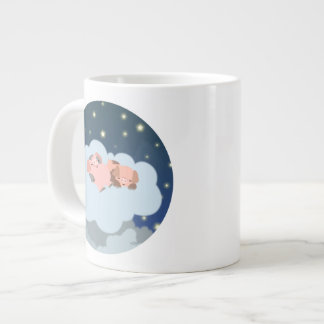 Taza De Café Grande Un Personalizado chisporroteado de lechones Jumbo