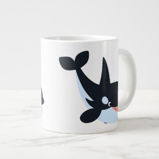 Taza De Café Grande Un Personalizado feliz asesino de ballenas Jumbo M