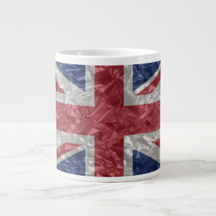Taza De Café Grande Union Jack - arrugado