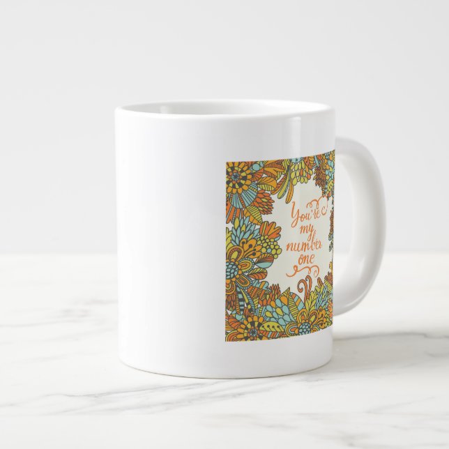 Taza De Café Grande Usted es mi número uno (Derecha)