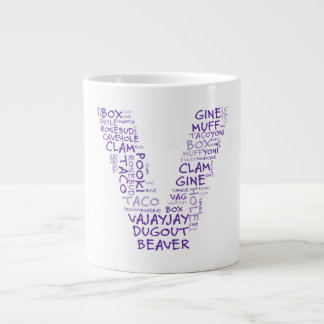 Taza De Café Grande V para la victoria de la vagina en Michigan