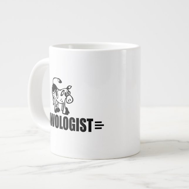 Taza De Café Grande Vaca divertida (Izquierda)
