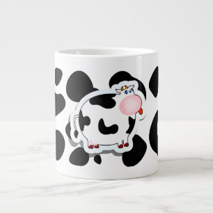 Taza De Café Grande vaca personalizado, cerdo