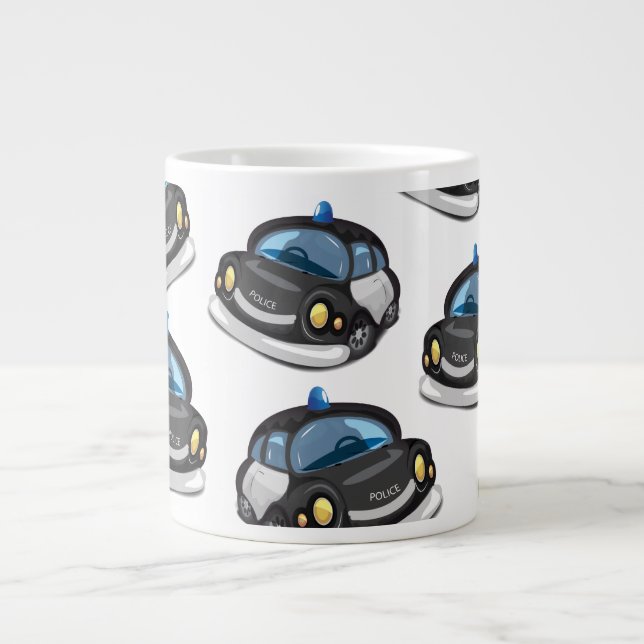 Taza De Café Grande vagón vintage Cop (Frente)