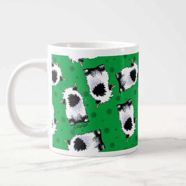 Taza De Café Grande Valais Blacknose Sheep (Izquierda)