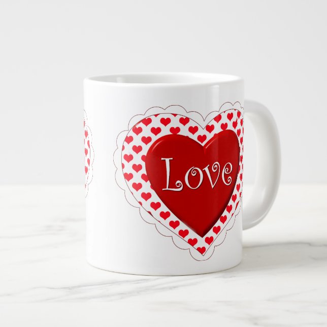 Taza De Café Grande Valentines Jumbo Mug (Derecha)