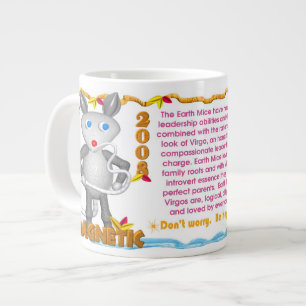 Taza De Café Grande Valxart 2008 1948 2068 virgos del zodiaco de