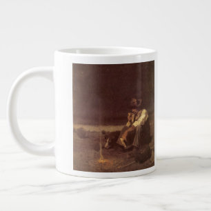 Taza De Café Grande Vaqueiros occidentales antiguos, pastor de las lla