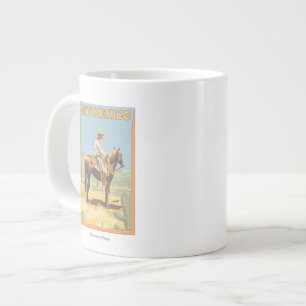 Taza De Café Grande Vaquero (vista lateral) New México