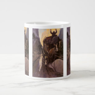 Taza De Café Grande Vaqueros antiguos, deténganse en el cañón por NC W