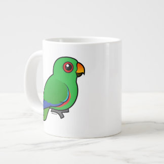 Taza De Café Grande Varón del loro de Eclectus