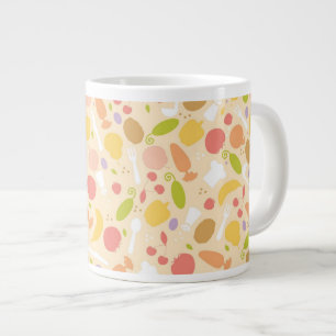 Taza De Café Grande Vegetariano que cocina el fondo del modelo
