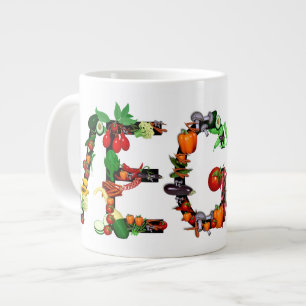 Taza De Café Grande Verduras del vegano