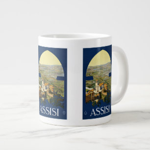 Taza De Café Grande Viajes de época Assisi Italia
