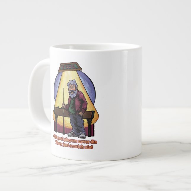Taza De Café Grande Viejos jugadores de la piscina (Izquierda)