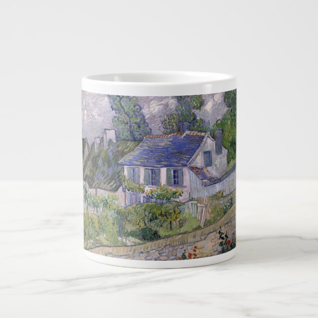 Taza De Café Grande Vincent van Gogh - Casas en Auvers (Frente)