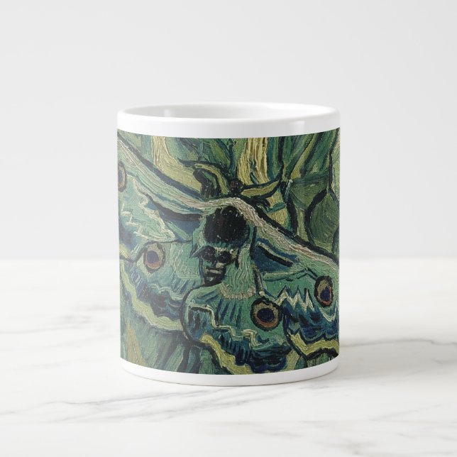 Taza De Café Grande Vincent van Gogh - Great Peacock Moth (Frente)