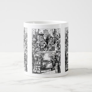 Taza De Café Grande Vintage Alice en Wonderland, Juicio de la Reina de