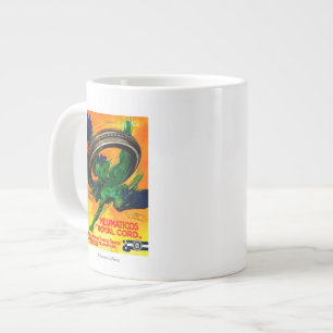 Taza De Café Grande Vintage real PosterEurope del cordón de Neumatico