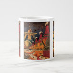 Taza De Café Grande Vintage Science Ficción Futurista City Volador Aut<br><div class="desc">Imagen de ficción de ilustracion de viajes y transporte con historietas clásicas retro de ciencia ficción en un entorno urbano con una ciudad del futuro. Los edificios arquitectónicos tienen forma de conos y los vehículos vuelan en el cielo como pájaros mientras las multitudes se mueven a través de la metrópolis....</div>