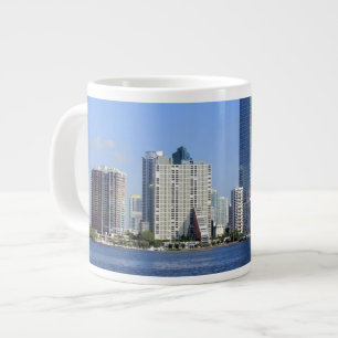 Taza De Café Grande Vista del horizonte de Miami