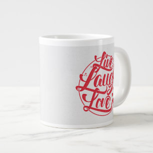 Taza De Café Grande Vive el amor de la risa