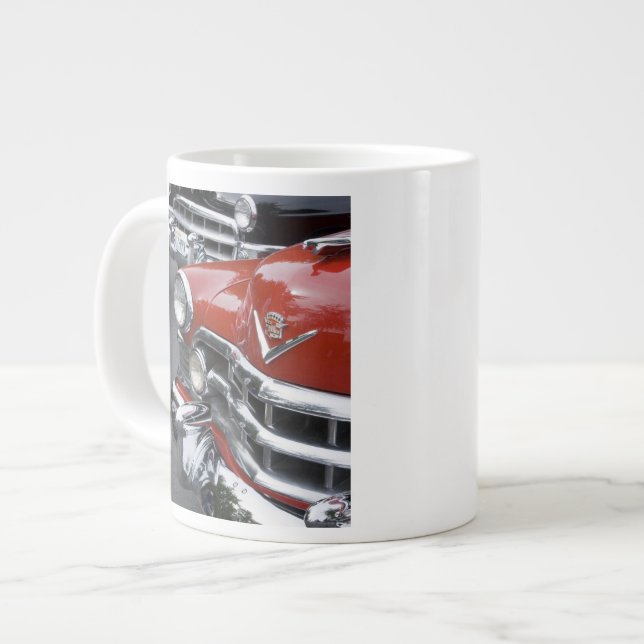 Taza De Café Grande WA, Seattle, automóvil americano clásico (Izquierda)