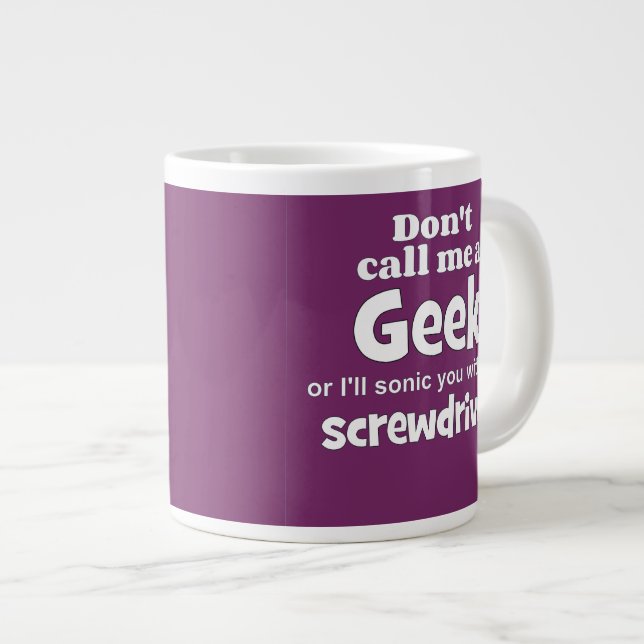 Taza De Café Grande Wf del destornillador geek (Derecha)