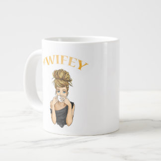 Taza De Café Grande #Wifey / #Fiance Mugs