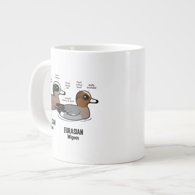 Taza De Café Grande Wigeon contra Wigeon (Izquierda)
