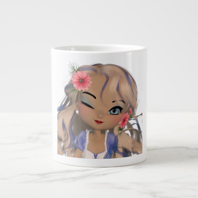 Taza De Café Grande Wink Mug (Frente)