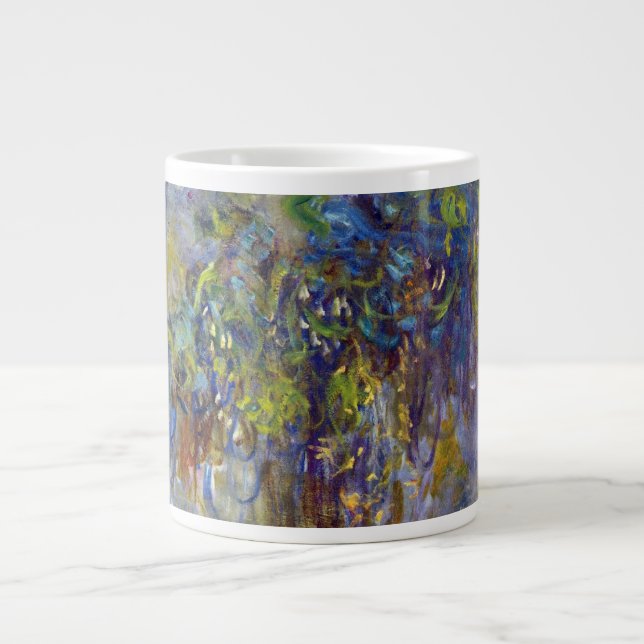Taza De Café Grande Wisteria (mitad derecha) de Claude Monet (Frente)