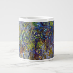 Taza De Café Grande Wisteria (mitad derecha) por Claude Monet
