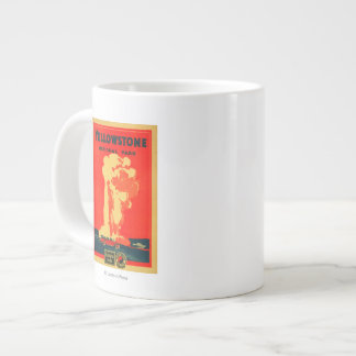 Taza De Café Grande Yellowstone, poster fiel viejo de la publicidad