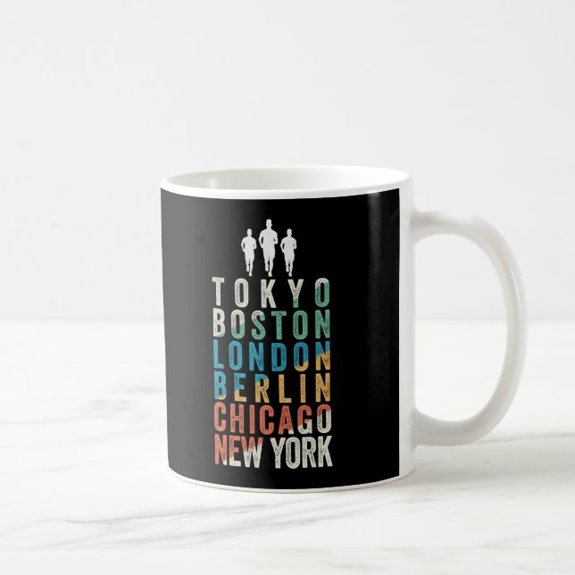 Taza De Café Grandes ciudades maratonistas del mundo (Derecha)