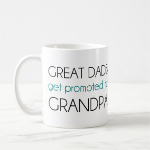 Taza De Café Grandes Comerciantes Se Promocionan Al Abuelo