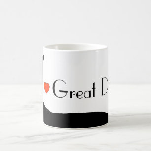 Taza De Café Grandes daneses I <3