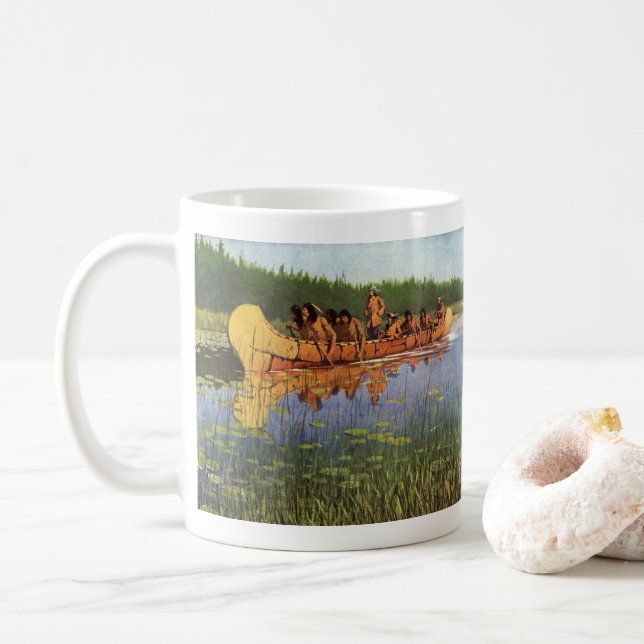 Taza De Café Grandes Exploradores por Remington, Pioneros Vinta (Con donut)