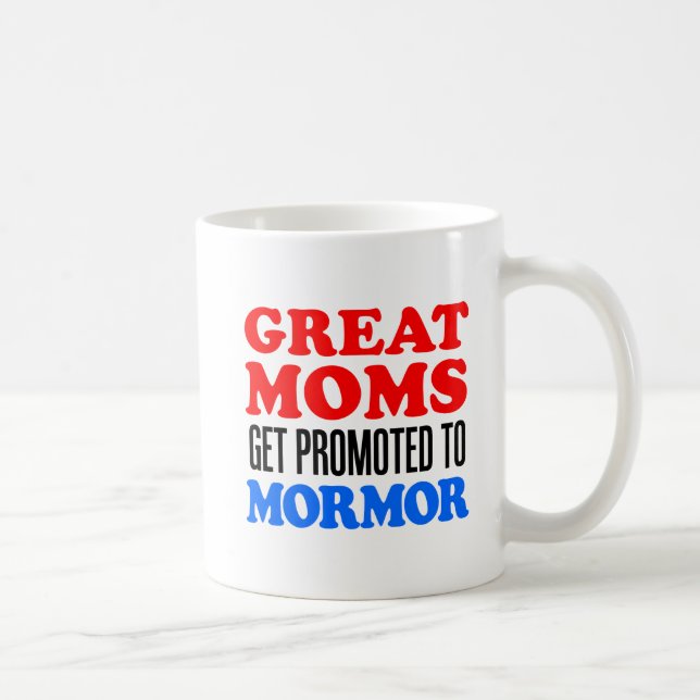 Taza De Café Grandes Mamás Se Promocionan A Mormor (Derecha)