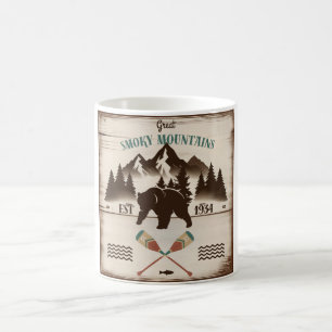 Taza De Café Grandes montañas humeantes, oso TN
