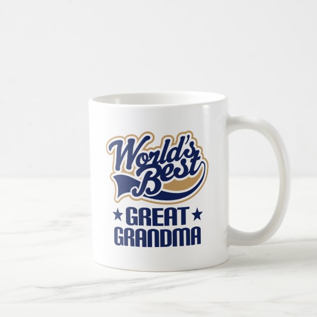 Taza De Café Grandes mundos de la abuela mejores (Derecha)