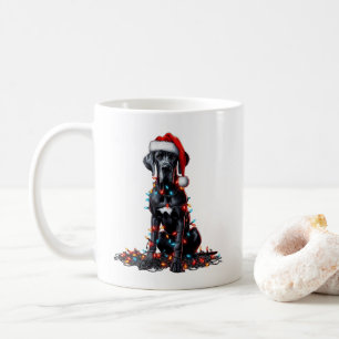 Taza De Café Grandes Navidades de Cachorros de Perro de Danés