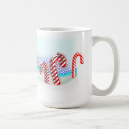 Taza De Café Grandes Navidades de Candy Cane Forest