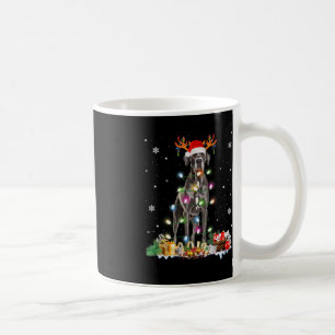 Taza De Café Grandes Navidades de daneses Santa Hat alumbran Pa