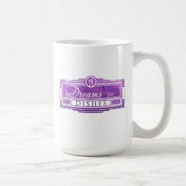 Taza De Café Grandes sueños a platos Mug (15 oz)