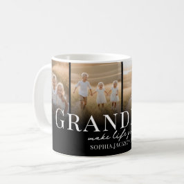 Taza De Café Grandkids Make Life Grand Multi Photo Grandparent