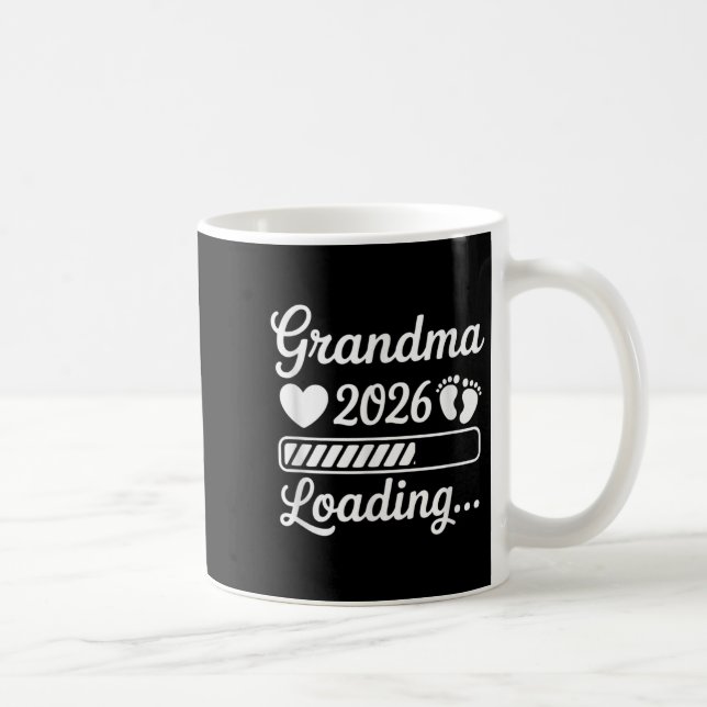 Taza De Café Grandma 2026 Loading Pregnancy Announcement New Gr (Derecha)