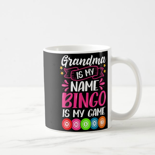 Taza De Café Grandma Bingo Player Funny Bingo Quote Design  (Derecha)